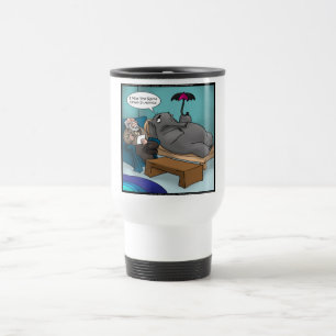 Taza De Viaje Elefante Divertido en Terapia