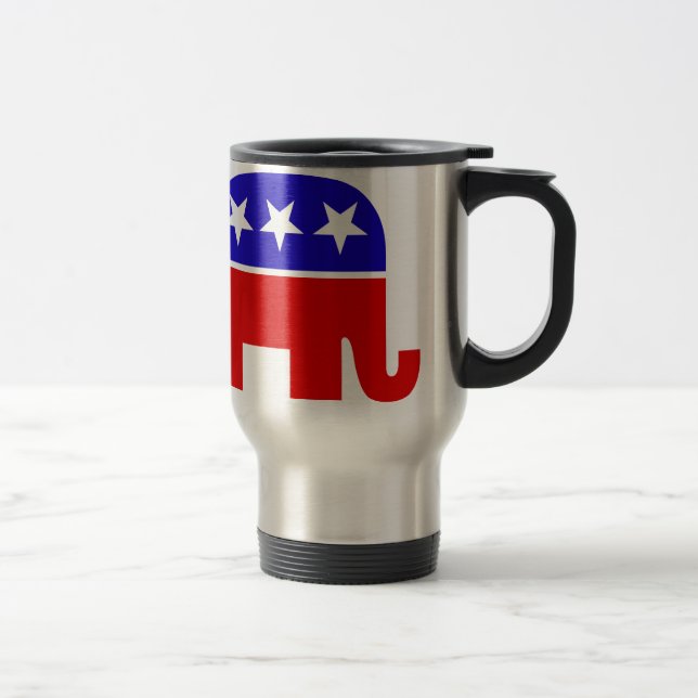 Taza De Viaje Elefante republicano: trapo de viaje (Derecha)