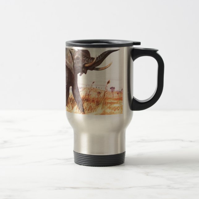Taza De Viaje Elefantes africanos de los animales del destino de (Derecha)