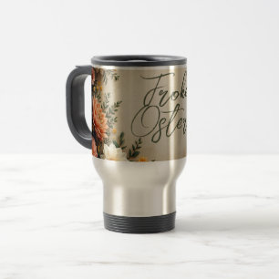 Taza De Viaje Elegancia floral - Saludos de Pascua en primavera