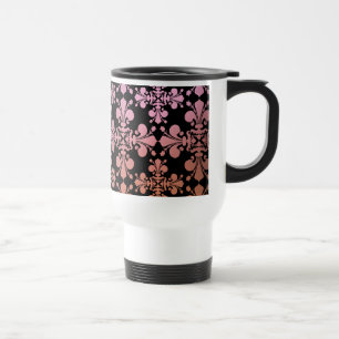 Taza De Viaje Elegancia gótica fleur de lis damask 3