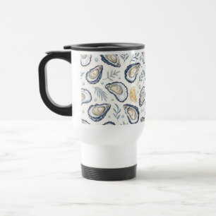 Taza De Viaje Elegant Marine Oysters