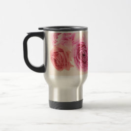 Taza De Viaje Elegant pink Ranunculus