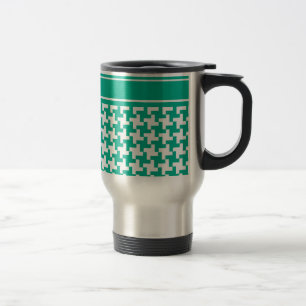 Taza De Viaje Elegante barrido de viaje, cheque de diente verde