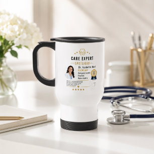 Taza De Viaje Elegante Doctor Spotlight Asistencial Gracias