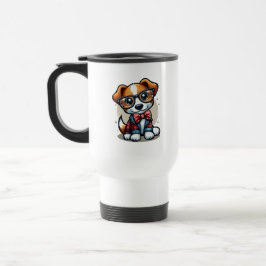 Taza De Viaje Elegante Doggo Plaid