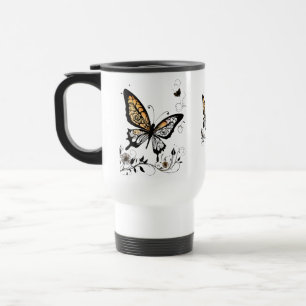 Taza De Viaje Elegante eslabón de mariposa barrido de viaje - 15