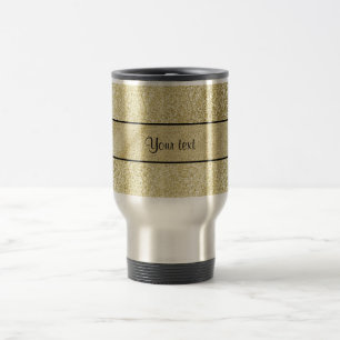 Taza De Viaje Elegante hoja de oro