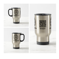 Elegante logotipo comercial Código Qr Marca corpor