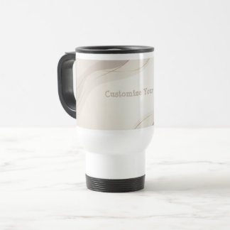 Taza de viaje elegante minimal personalizada