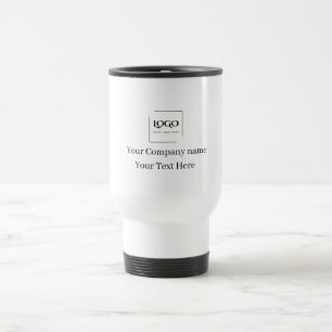 Taza De Viaje Elegante plantilla personalizada de tu logotipo