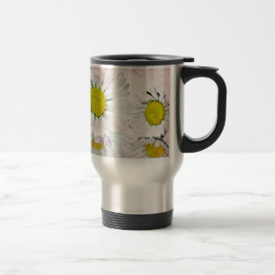 Taza De Viaje Elegante Romántico Desayuno Nupcial Daisies Boda