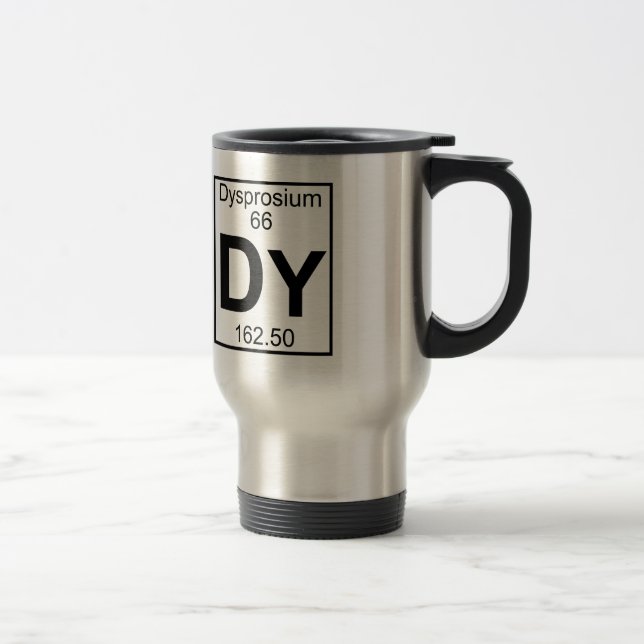 Taza De Viaje Elemento 066 - Dy - Dysprosium (lleno) (Derecha)