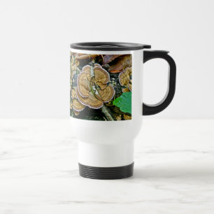 Taza De Viaje Elementos de coordinación de hongos del estante de