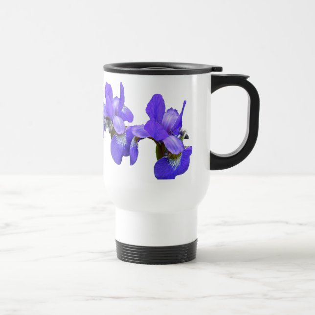 Taza De Viaje Elementos de coordinación del iris siberiano (Derecha)