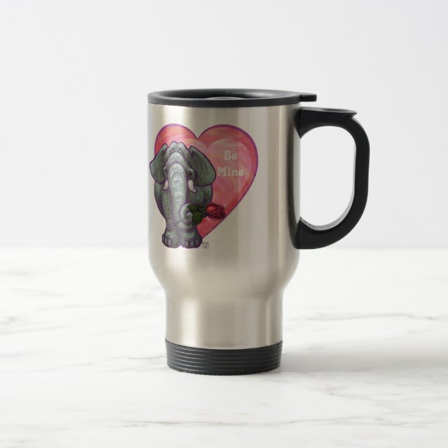 Taza De Viaje Elephant El día de San Valentín (Derecha)