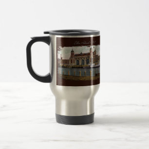 Taza De Viaje Elis Island Painted Travel Mug