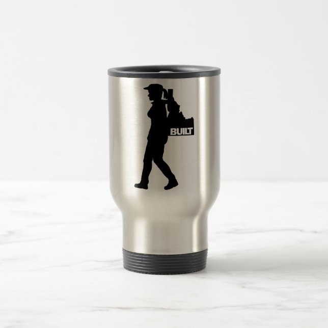 Taza De Viaje Ella está mochillando Idaho Travel Mug (Centro)