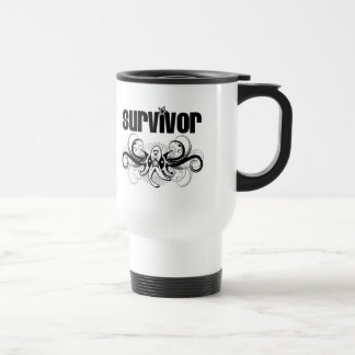 Taza De Viaje Emblema con alas Grunge del superviviente del