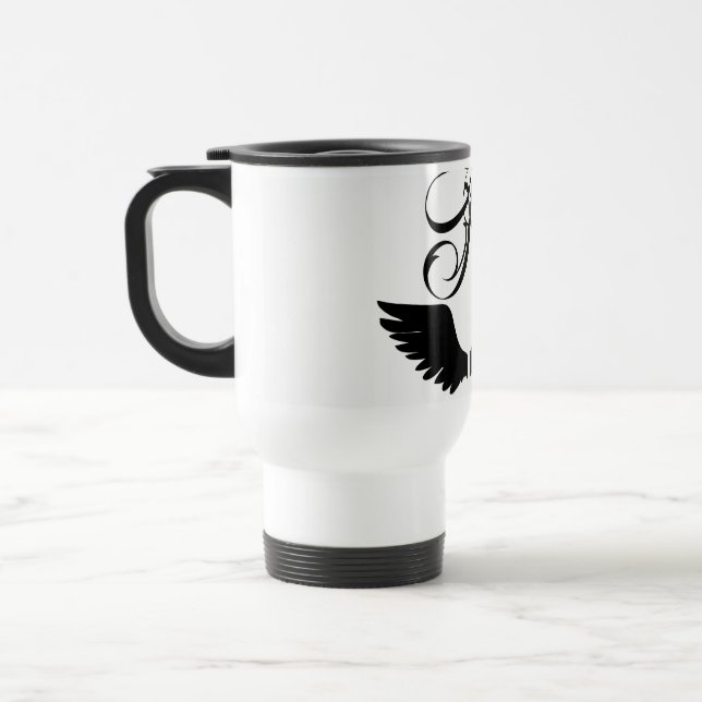 Taza De Viaje emblema de Raven - Crea tu propio Tumbler Emblem (Izquierda)