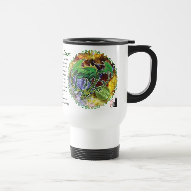 Taza De Viaje Emerald Cosmic Dragon (Derecha)