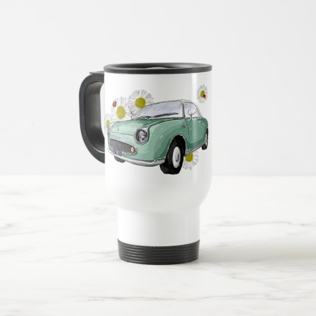 Taza De Viaje Emerald Green Figaro mug - reisbeker (Anverso izquierdo)