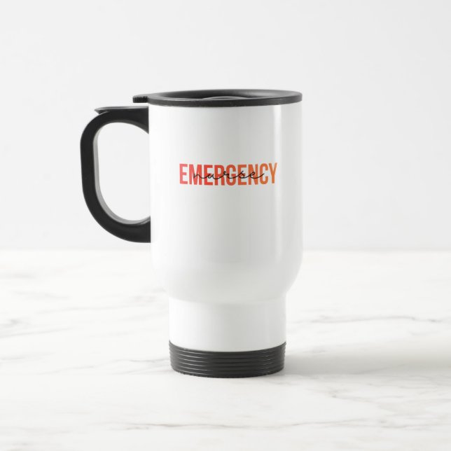Taza De Viaje Emergency Nurse (Izquierda)