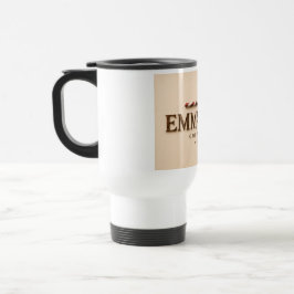 Taza De Viaje EMMANUEL | Mateo 1:23 Navidad | Crema Cálida