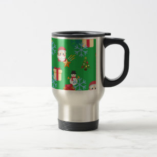 Taza De Viaje emoji de navidades verdes