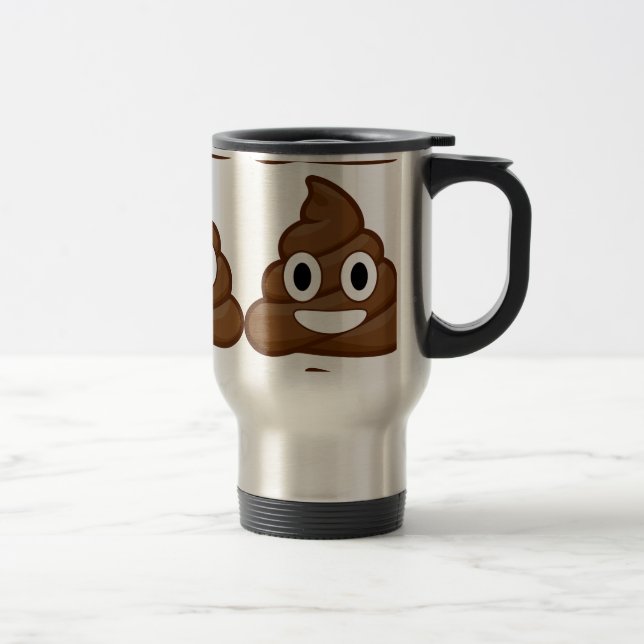 Taza De Viaje emoji de poop (Derecha)
