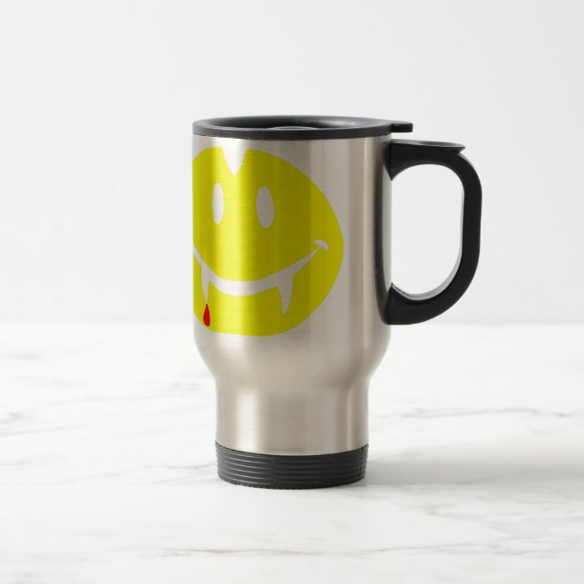 Taza De Viaje emoji de vampiro dracula (Derecha)