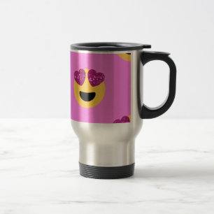 Taza De Viaje emoji del ojo del corazón