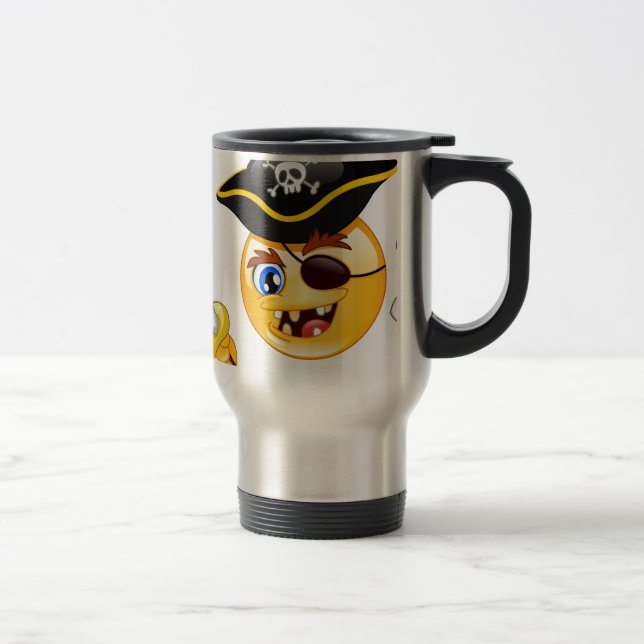 Taza De Viaje emoji pirata (Derecha)