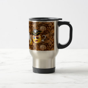 Taza De Viaje emoji pirata del tesoro