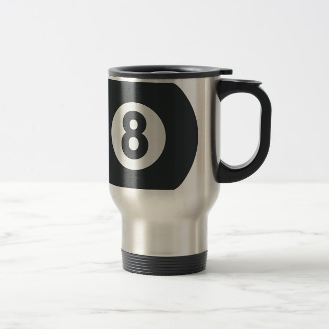 Taza De Viaje Emoji Twitter - Eight ball Pool (Derecha)
