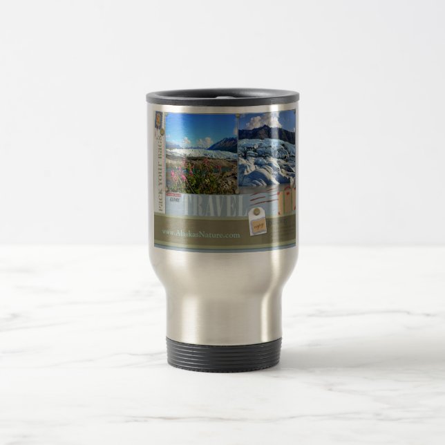 Taza De Viaje Empaquetar tus bolsas Viajes Alaska Travel Mug (Centro)