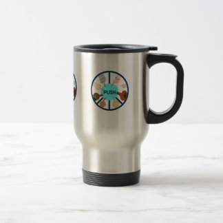 Taza De Viaje EMPUJE la taza del viaje
