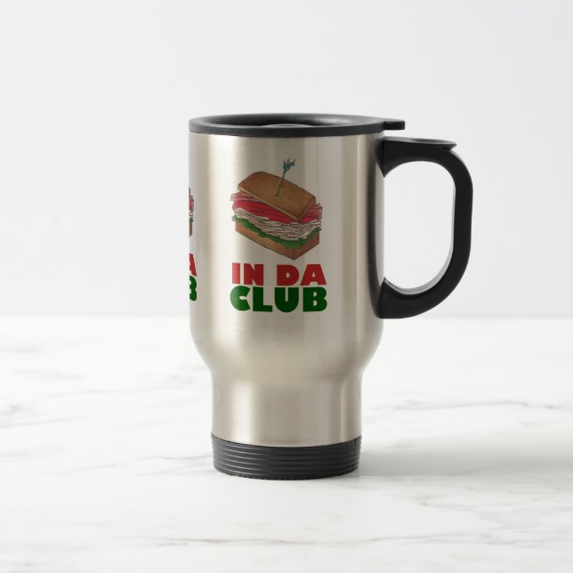 Taza De Viaje En Da Club Turkey Club Sandwich Diner Comida (Derecha)