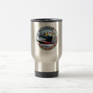 Taza De Viaje En un Airboat nadie puede oírle gritar