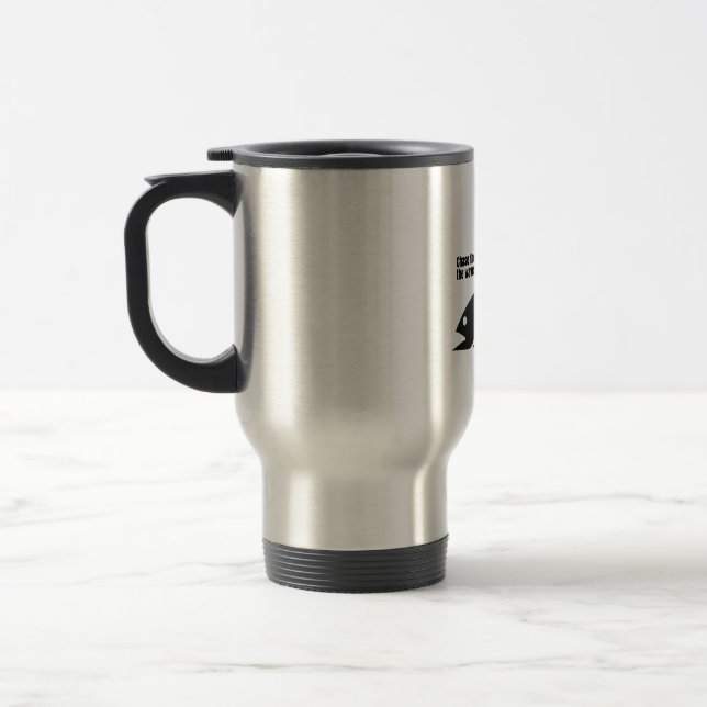 Taza De Viaje Encadenar la captura, conquistar las olas. (Izquierda)