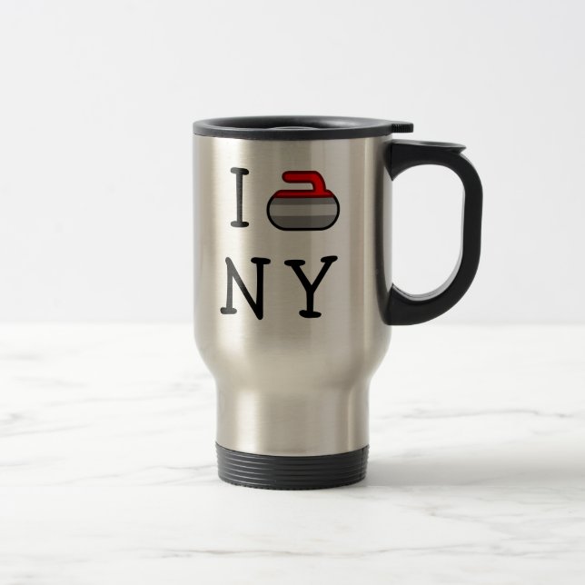 Taza De Viaje Encrespo el ~ Ardsley de NY (Derecha)