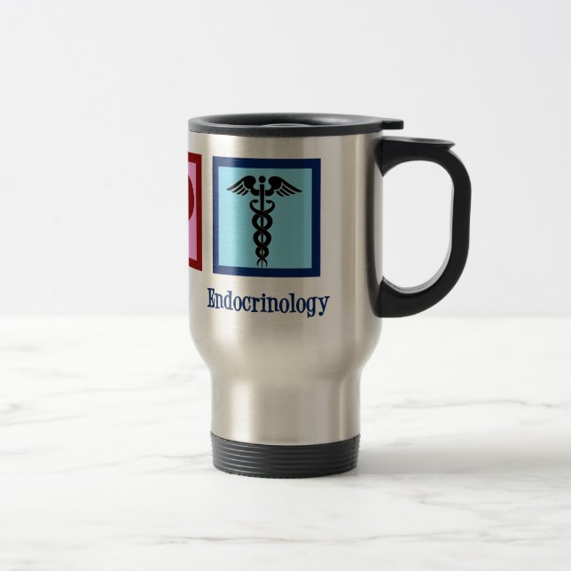 Taza De Viaje Endocrinología del amor por la paz (Derecha)
