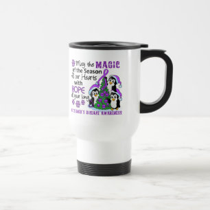 Taza De Viaje Enfermedad de Alzheimer de los pingüinos del