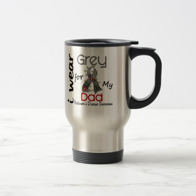 Taza De Viaje Enfermedad de Parkinsons llevo el gris para mi (Derecha)