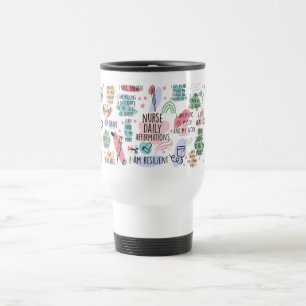 Taza De Viaje Enfermera Afirmaciones Diarias Café Motivacional