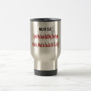 Taza De Viaje Enfermera "ángel de la muerte"---Regalos