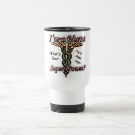 Taza De Viaje Enfermera con superpoder