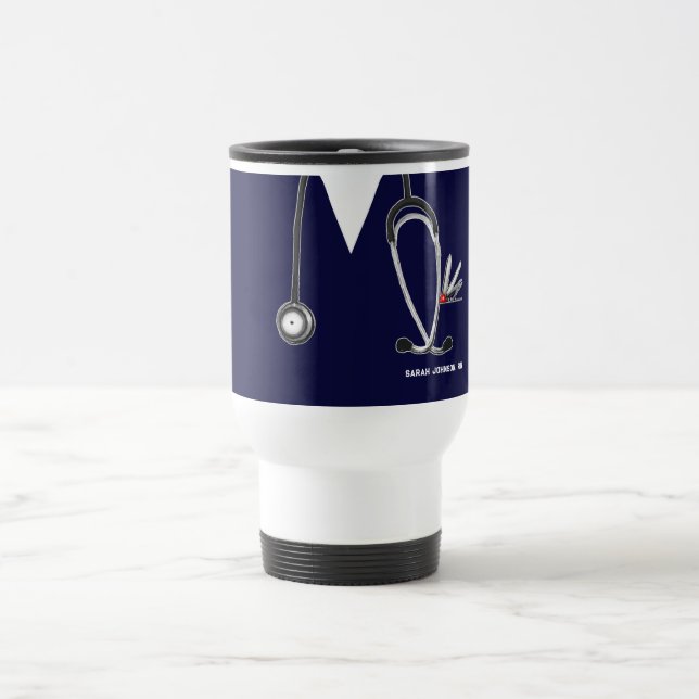 Taza De Viaje Enfermera creativa (Centro)