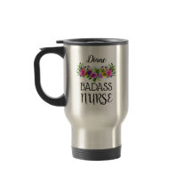 Enfermera Malota Floral Personalizar Nombre