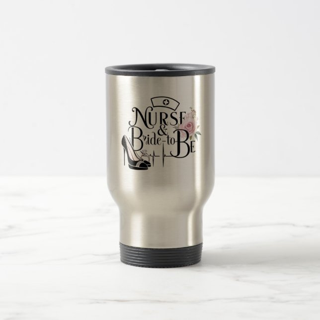 Taza De Viaje Enfermera y futura novia (Centro)